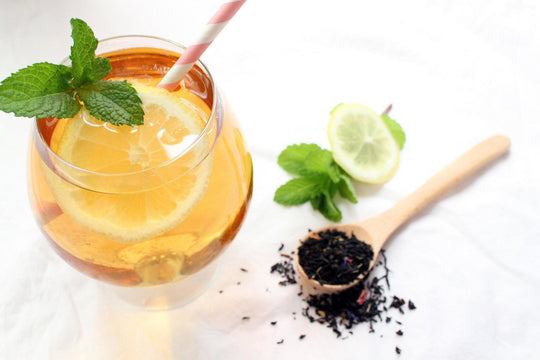 Simple Earl Grey Iced Tea with Mint and Lemon (3 Ingredients)