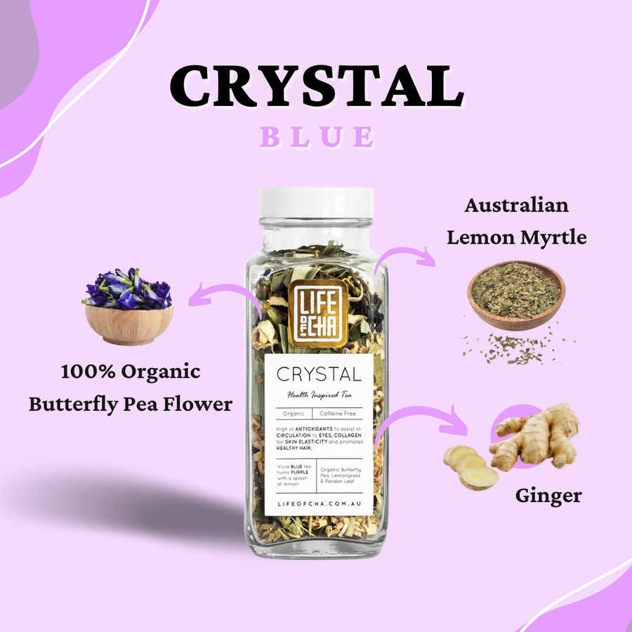 Crystal Blue - Butterfly Pea Flower Tea (Loose Leaf Tea) - Life Of Cha