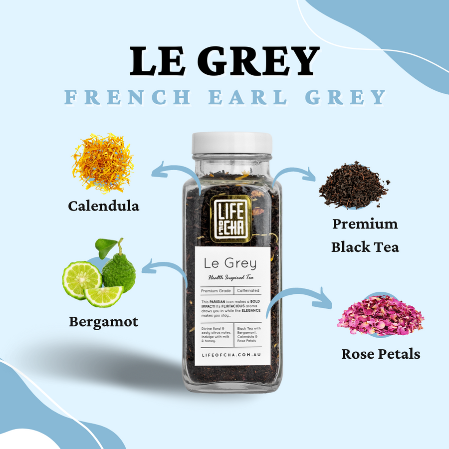 Le Grey - French Earl Grey (Loose Leaf Tea) - Life Of Cha