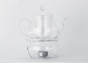 Glass Teapot 800ml with Teapot Warmer - Life Of Cha